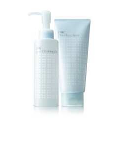 DHC The Invigorating Double Cleanse Set - Double Facial Cleansing Set for clear, small pores